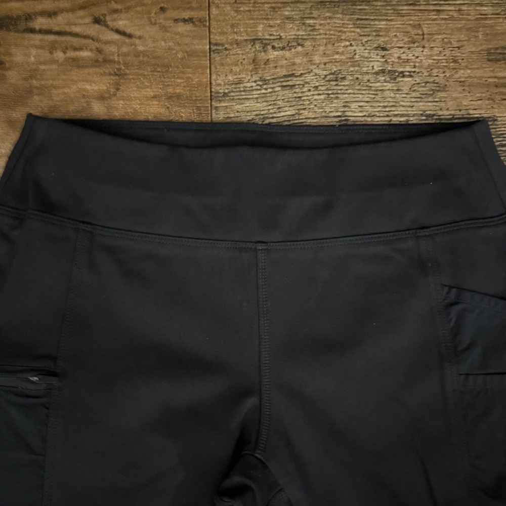 Carhartt Black Leggings with Cargo Pockets and Zipper Pocket - Size Small - Picture 12 of 13